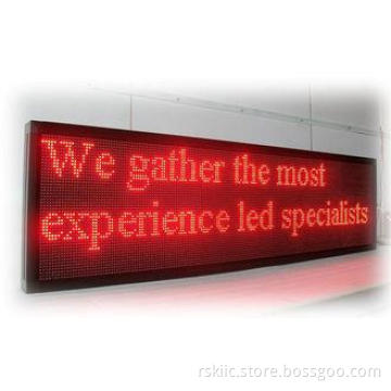 P10 Picture Single Color LED Scrolling Message Signs Board